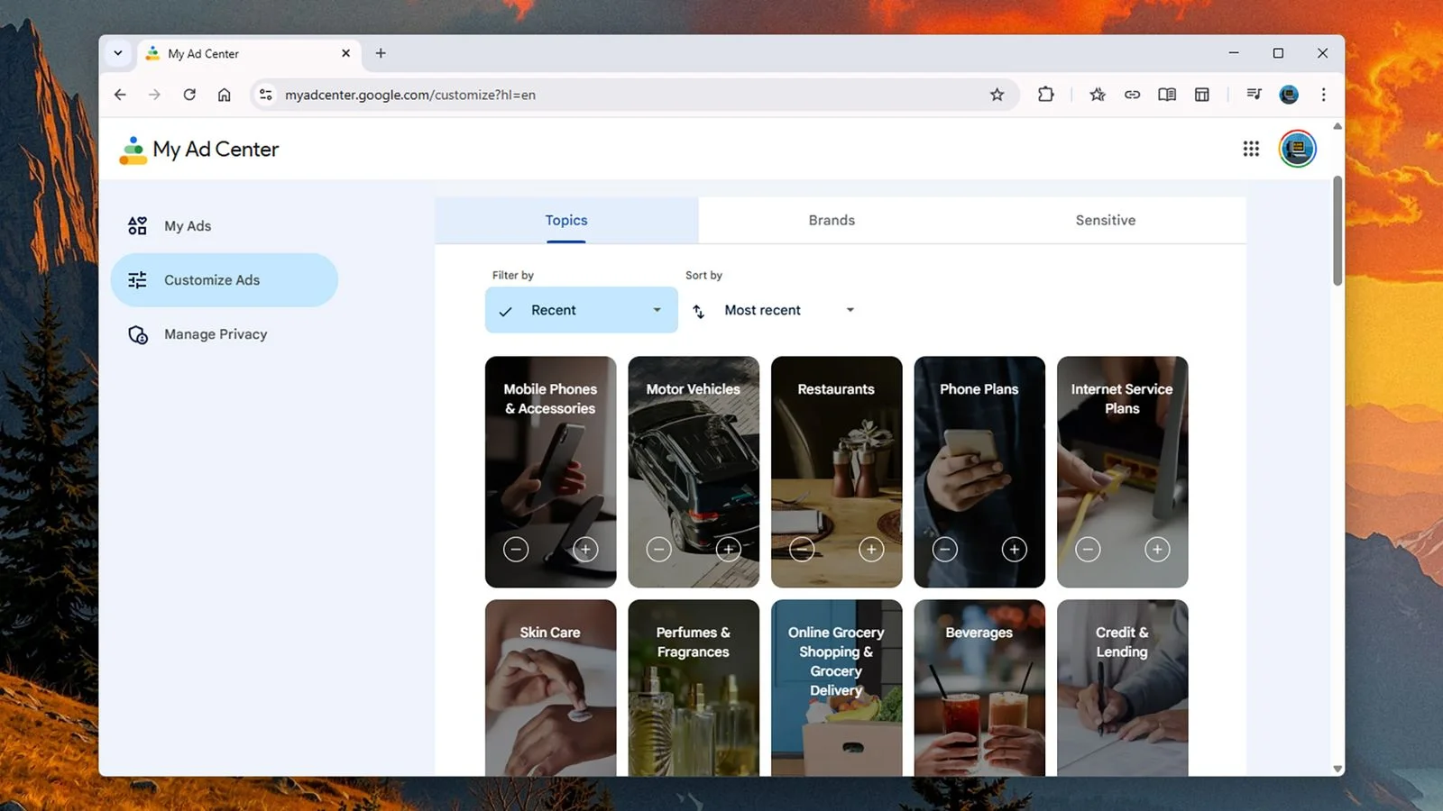 See if Google's ad technology has profiled you correctly.