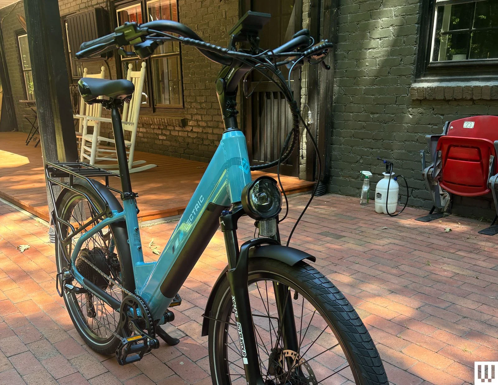 Image may contain Bicycle Transportation Vehicle Machine and Wheel