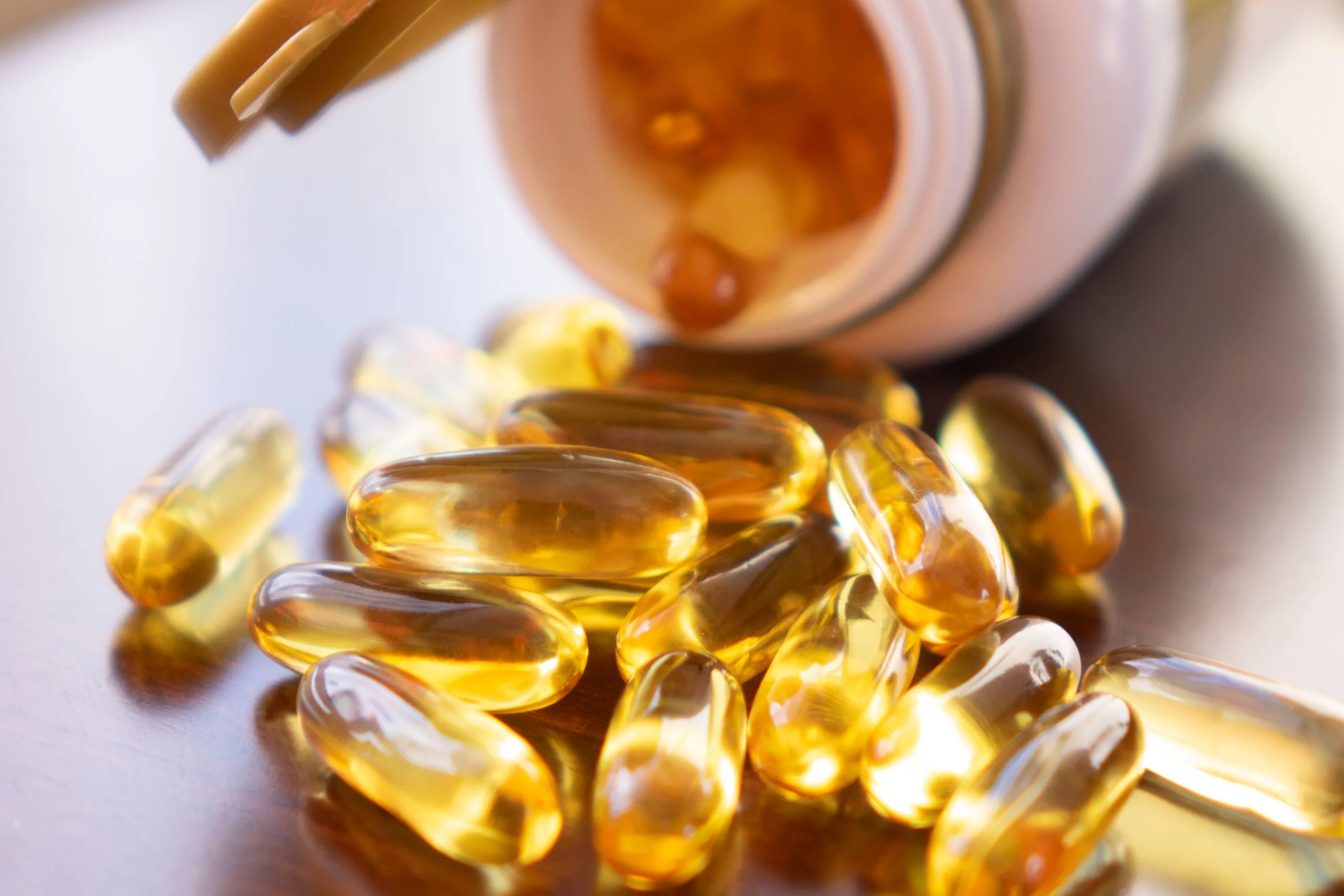 Fish oil capsules