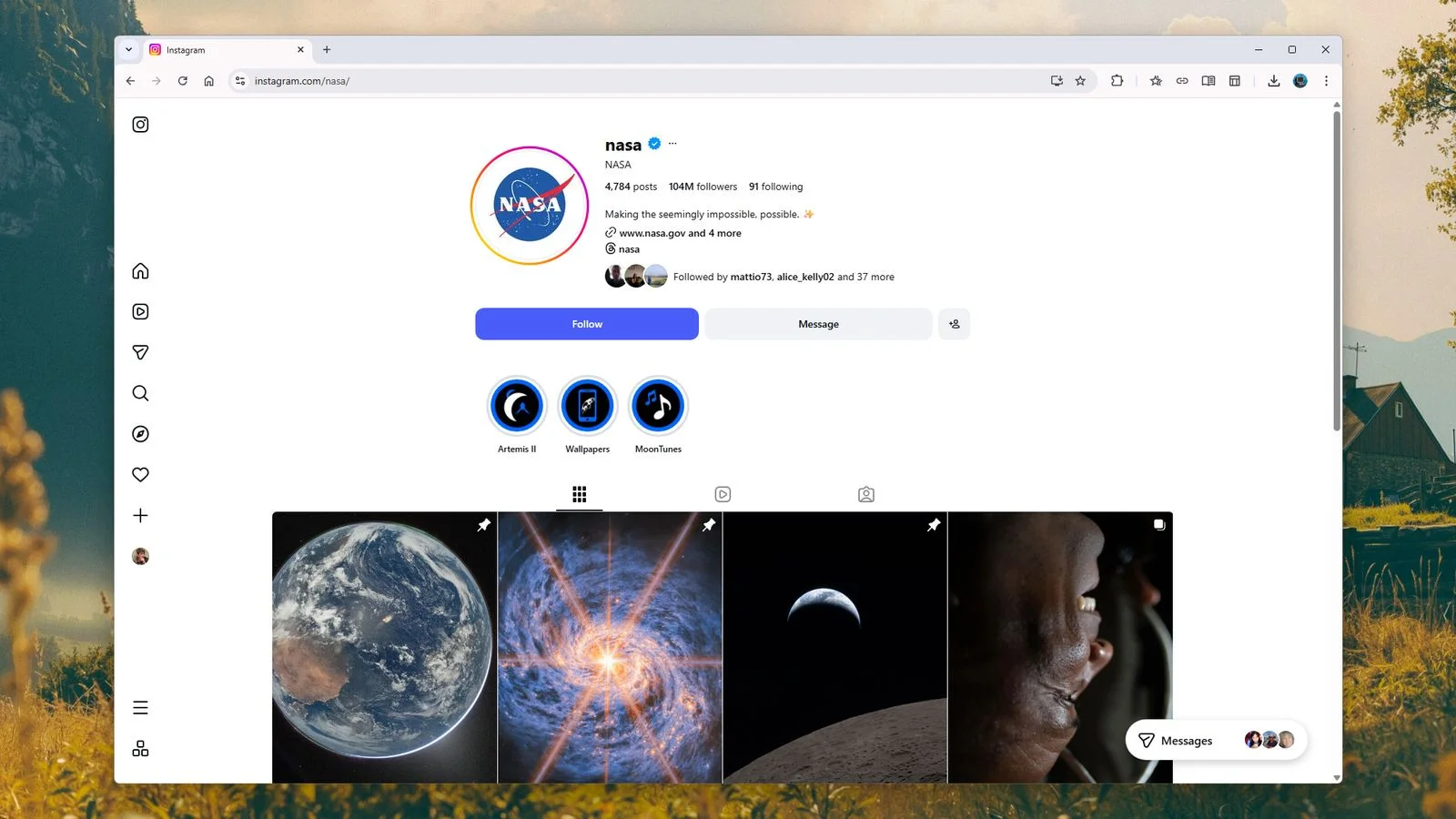 There are a lot of NASA accounts across social media.