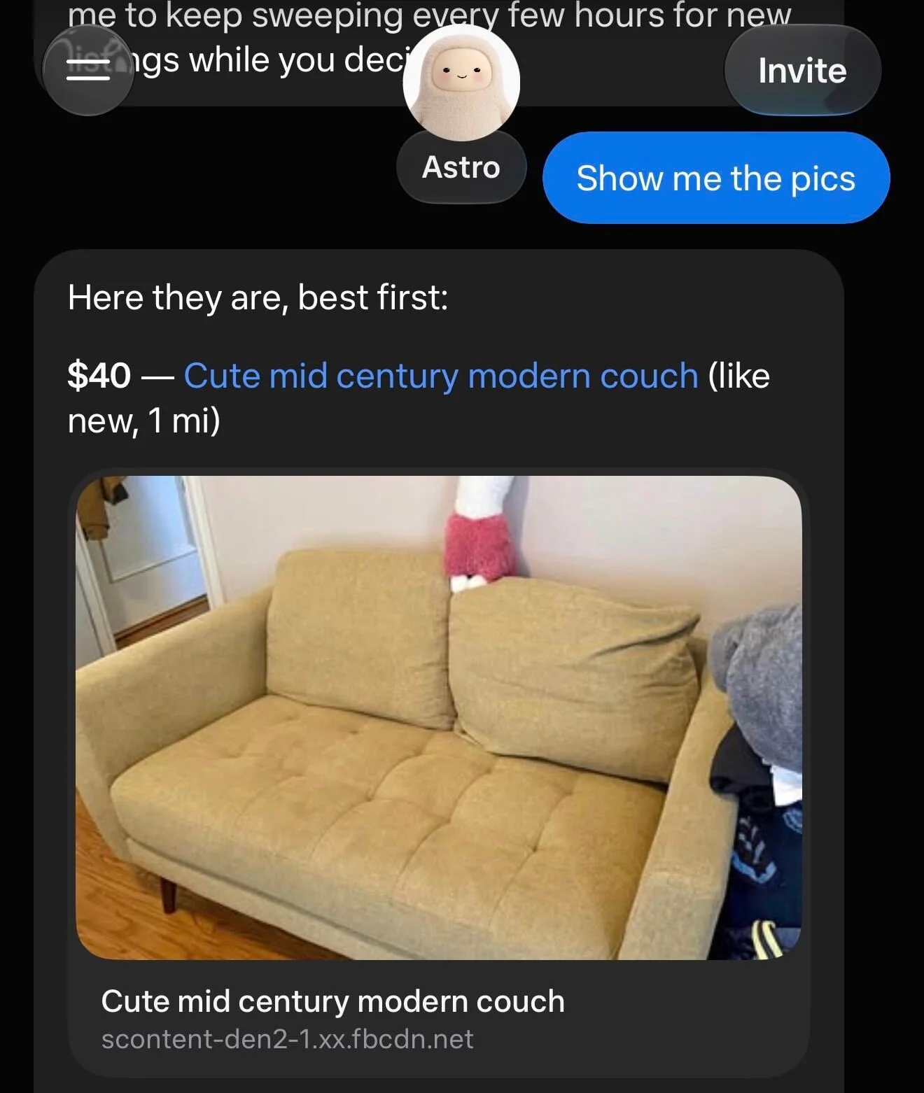 Image may contain Couch Furniture Cushion Home Decor and Text
