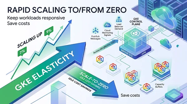 GKE becomes more elastic: Scale to zero, save costs, and keep workloads responsive
