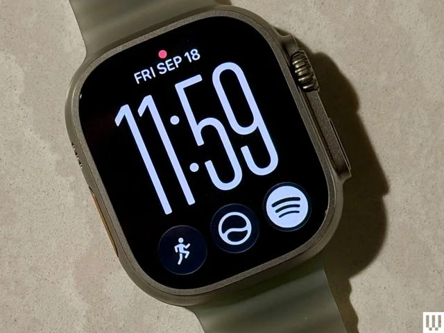 Image may contain: Wristwatch, Computer Hardware, Electronics, Hardware, Monitor, Screen, Arm, Body Part, and Person