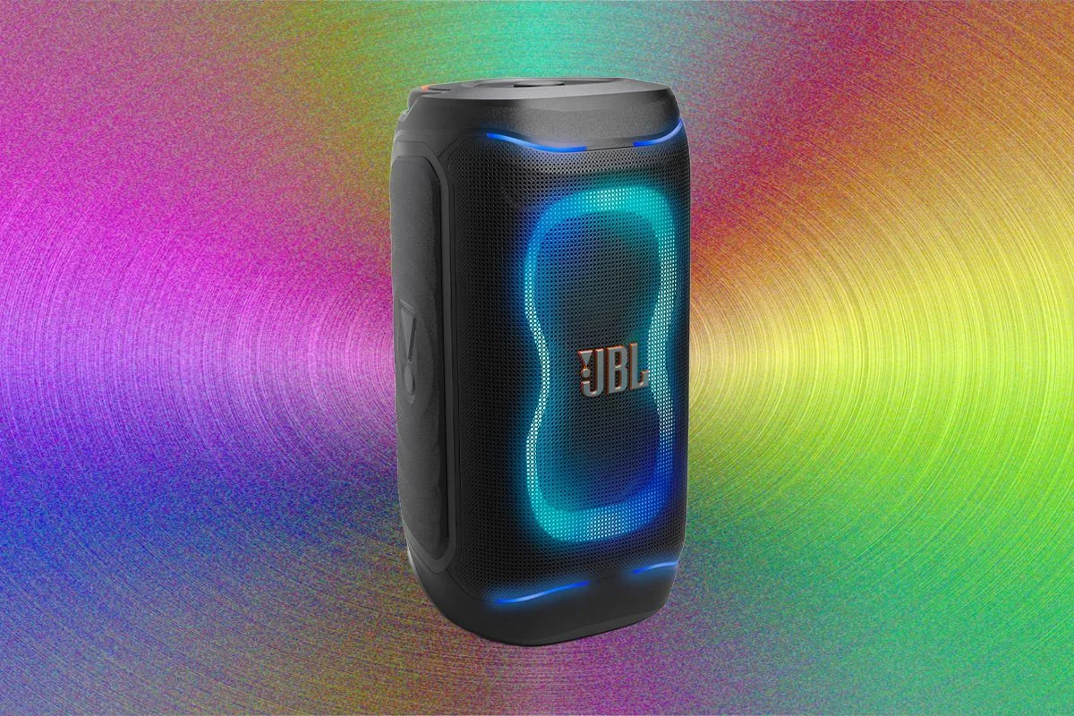 Image may contain Electronics Speaker and Tin