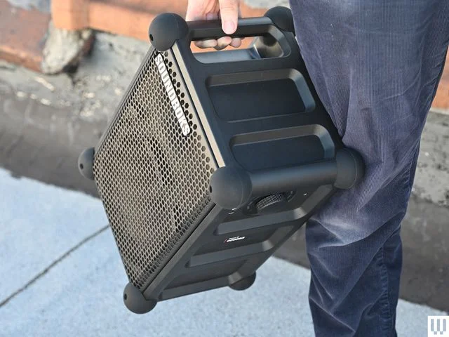 Image may contain: Electronics, and Speaker
